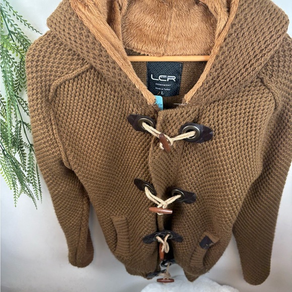 LCR black Edition premium Knit Sweater. Size large. Zipper front. Hood. Unique - Picture 2 of 16